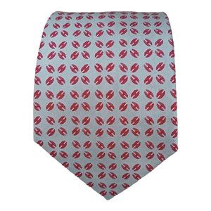 HERMÈS Ivory Monogrammed "H" Silk Tie FRANCE 61”/ 3.6" EC